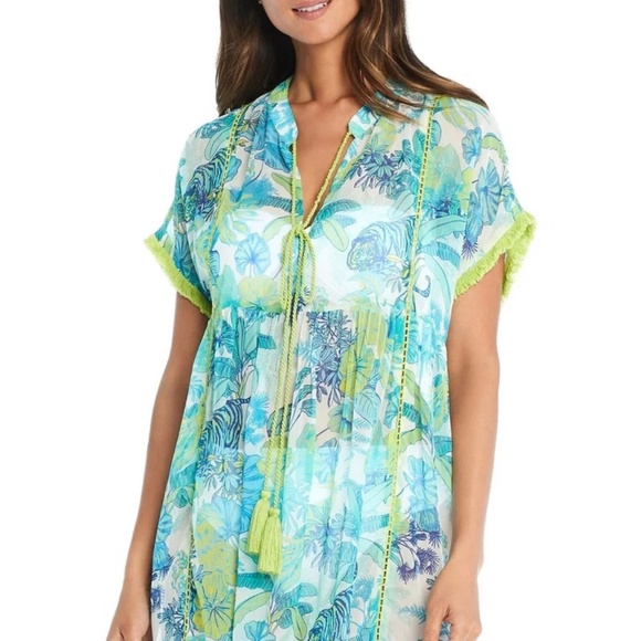 Bleu By Rod Beattie What's New Pussycat Cover-Up NWT Size M - Picture 1 of 10